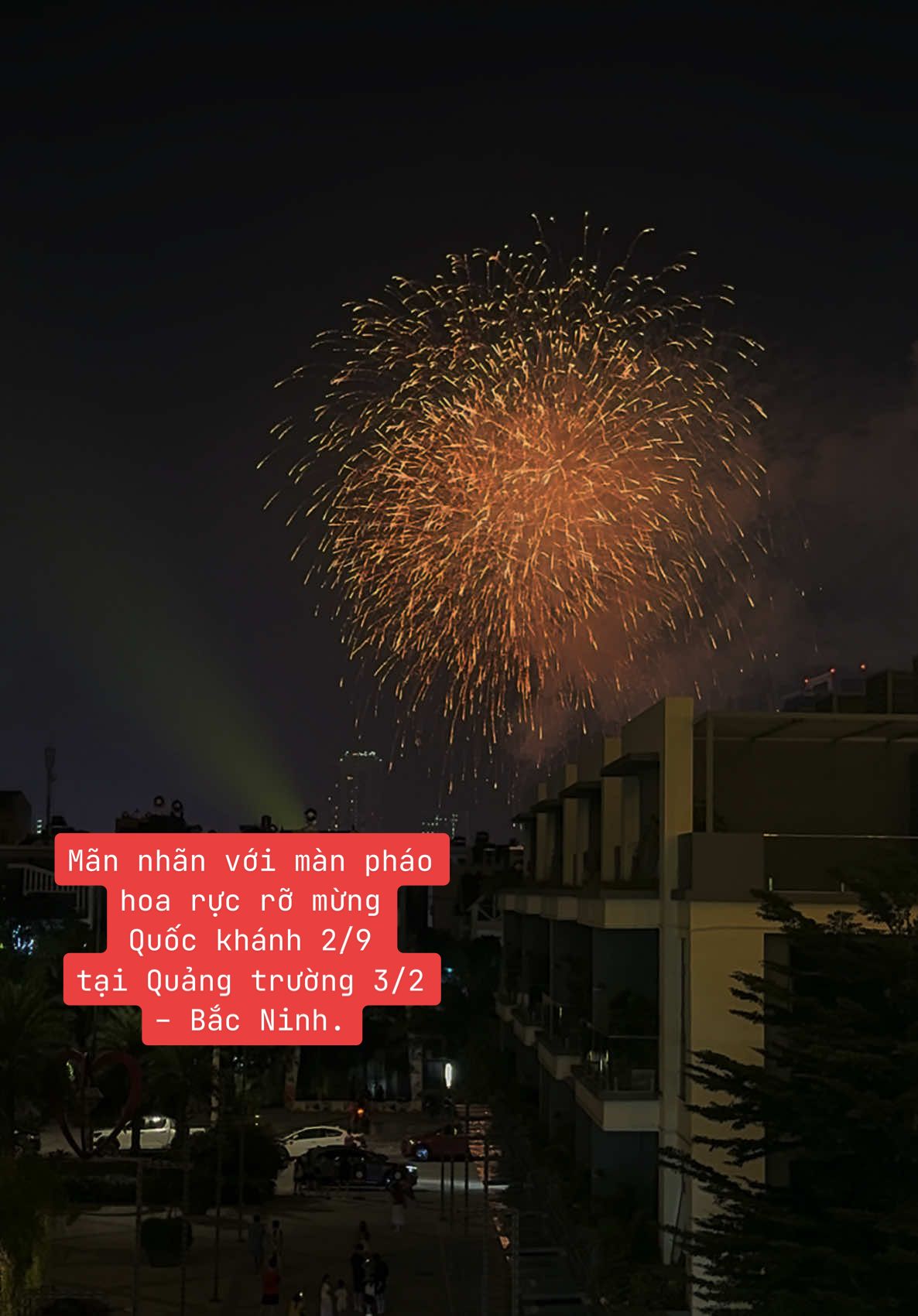 🇻🇳 Bắc Ninh tưng bừng sắc màu pháo hoa tại Quảng trường 3/2, hòa chung không khí hân hoan mừng ngày Quốc khánh 2/9. #danko  #dankoriverside 