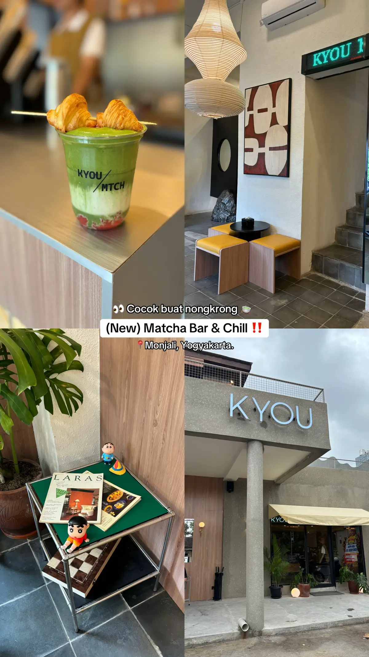 Rekomendasi spot nongkrong & matcha bar baru di monjali jogja 🍵💚 banyak spot aesthetic yg cocok buat foto 📸🤳  #cafejogjaviral #fyp #jogja24jam #placetogojogja #kyoumatchayk 