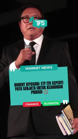 Kiyosaki peringatkan ETF hanya simbol, bukan perlindungan nyata—pegang aset fisik sebagai perlindungan finansial. #ETF #CryptoSafety #Bitcoin #Gold #Silver #FinancialLiteracy #CasperTFS #TFS #TheForexSupport