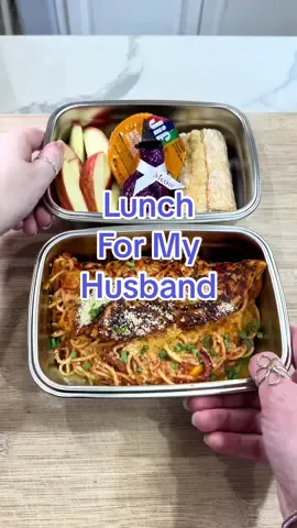 Husband’s Lunch 😃 Smash or Pass?  #lunchformyhusband #husbandlunch #worklunchideas #lunch #spaghetti 
