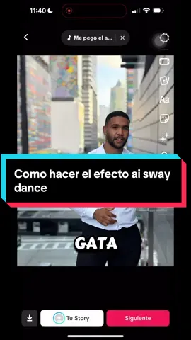 COMO HACER EL EFECTO AI SWAY DANCE #aiswaydance #dance #EFECT #tiktoktips 