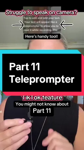 How to use the teleprompter #tiktoktutorial #tiktokover50 #telepromptertutorial 