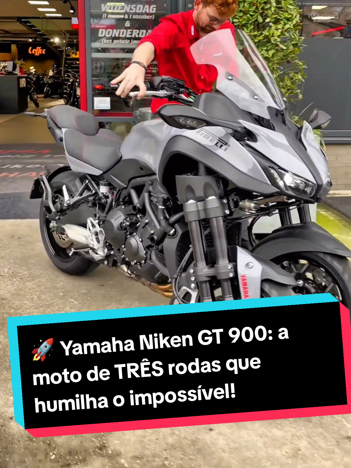🚀 Yamaha Niken GT 900: a moto de TRÊS rodas que humilha o impossível! #yamaha #niken #gt900 #tresrodas #motos 