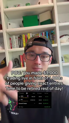 $3,000 and retired rest of day 