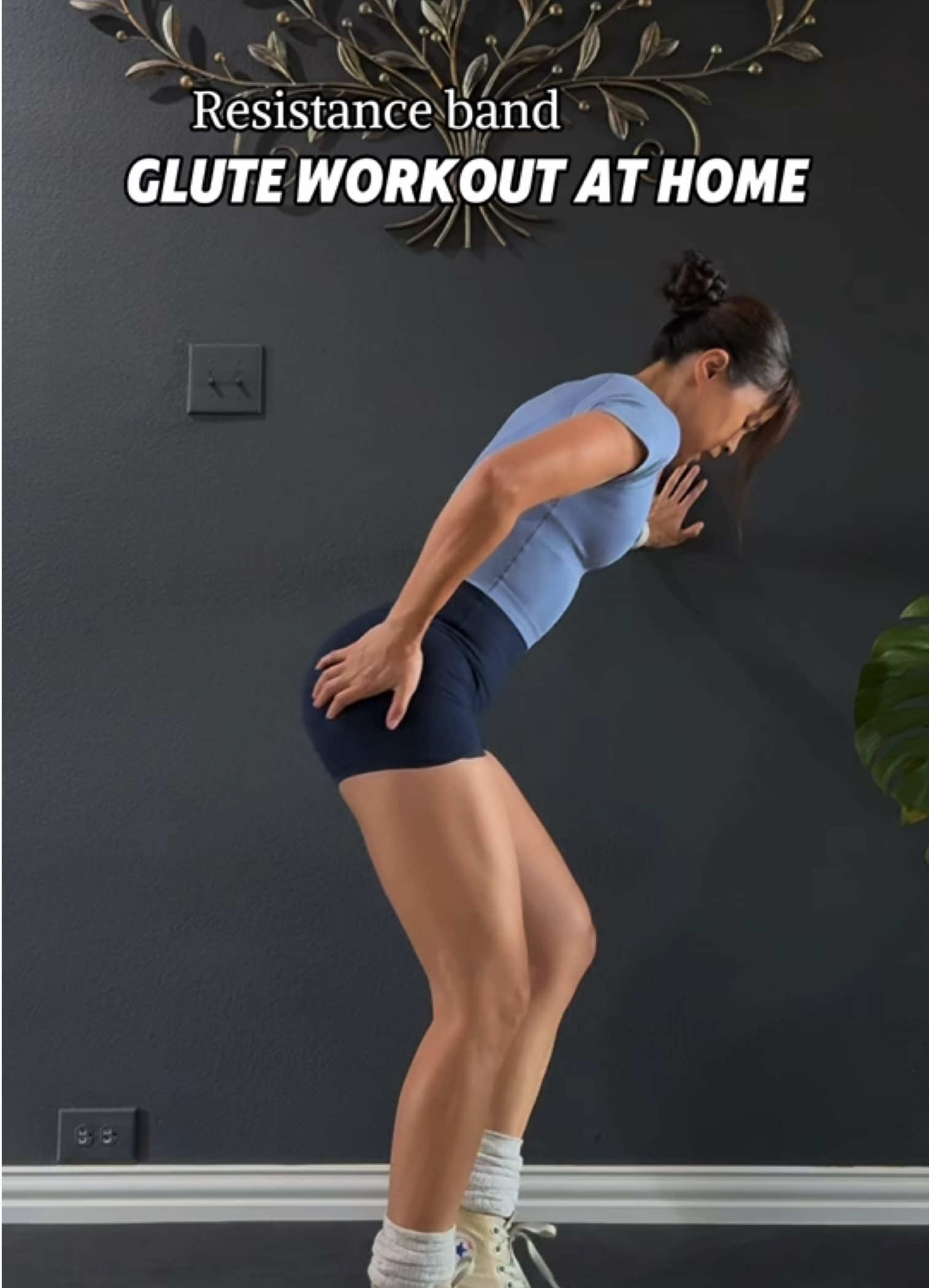 Glute Workouts, GYM vS.HOME Build your glutes with a resistance band! 1. Sumo Squat 2. Goblet Squat 3. RDL 4. Split Squat 5. Glute Bridge 6. Kickbacks 12-15 reps, 3 sets. #homeworkout #workoutathome #gluteworkout #legday #lowerbodyworkout      