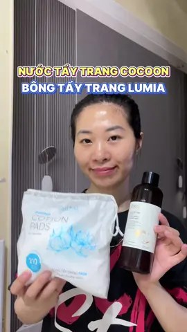 Nước tẩy trang bí đao Cocoon và Bông tẩy trang Lumia #cocoon #cocoonvietnam #nuoctaytrangbidaococoon #lumia #bongtaytranglumia 