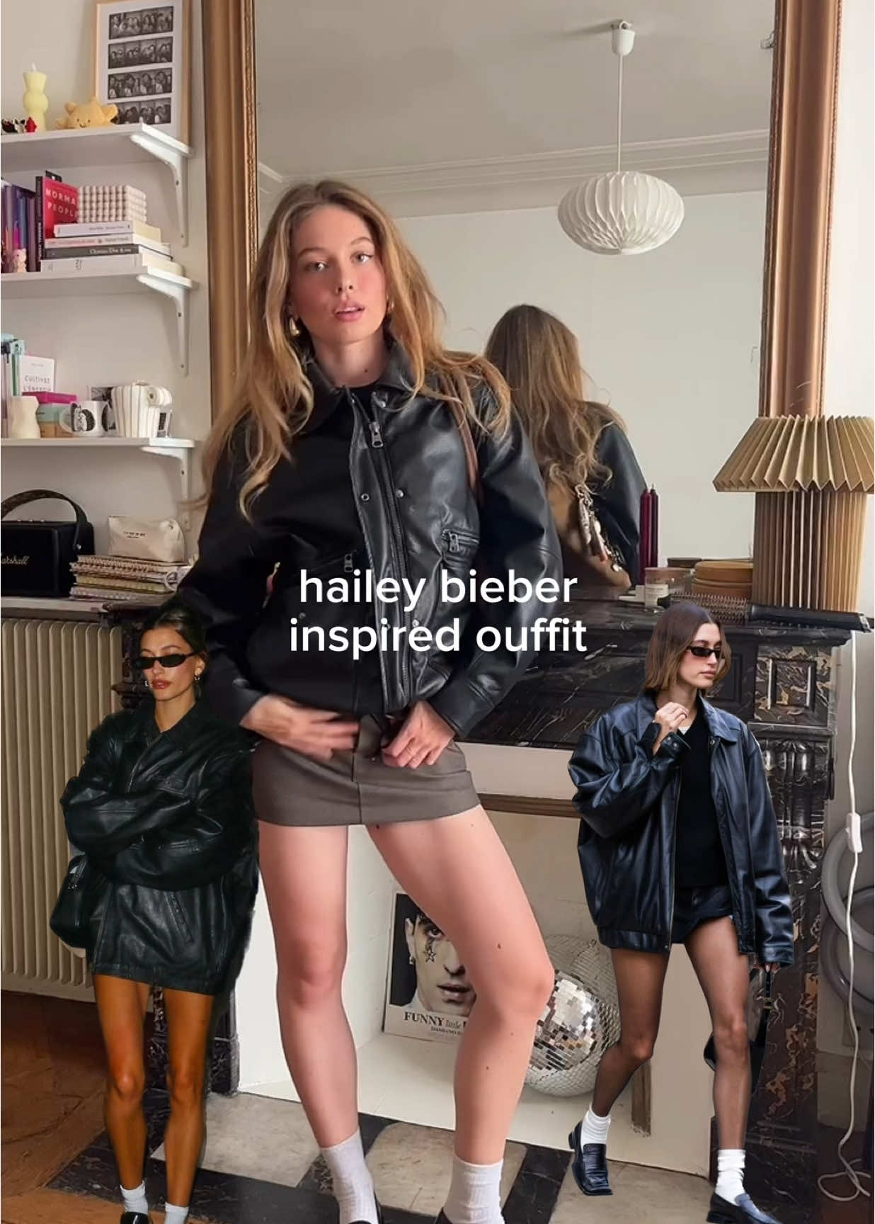 🌧️ IG m_berenyce | #outfitrecreation | #haileybieber #haileybieberstyle #outfit #pinterest #fashiontiktok #loafers 