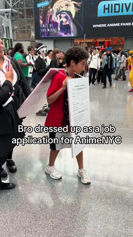 Ignore my screaming, but I was genuinely terrified #jobapplication #animenyc 