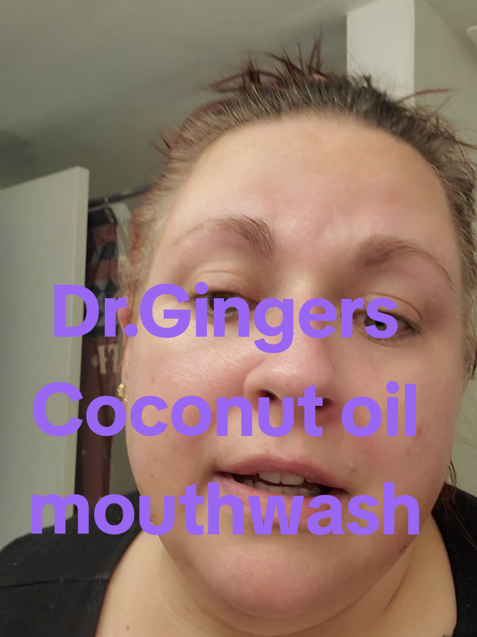 Dr. Gingers no burn all natural coconut oil mouthwash. it is like oil pulling without pulling lol.   click the link and check it out.   #skincare #makeup #health #drgingers #teethcare 
