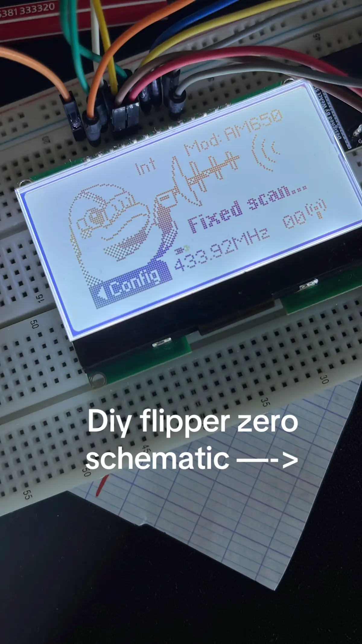 Board: STM32WB55 Antenna: c1101 Display: st7565 You can find all the components on aliexpress. Search nucleus dark for the tutorial to flash the flipper zero firmware #dyeflipperzero #tutorial #flipperzero #stm32 #stm32diyflipperzero 