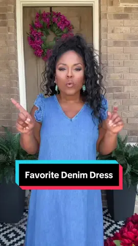 This dress is my go to for just about everything. It’s so comfortable, forgiving, and modest. Wear this all year round. #DenimDress ##MaxiDress #DenimMaxiDress #ALineDress #TikTokShopCreatorPicks 