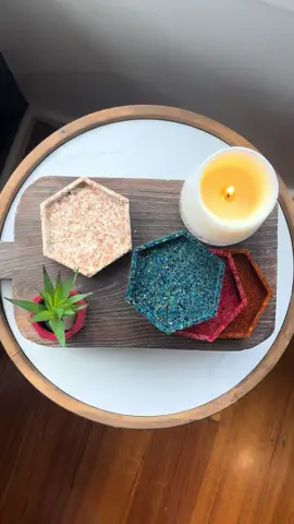 Eggshell coasters made here at SHELLS COLLECTION with bio resin to help reuse our eggshells for something more and different #fyp #reuserecycle #foodwaste #eggshells #eggshellcoasters 