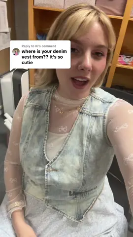 Replying to @Ki  My go-to Denim vest!! Amazon link in comments ❤️ #denimvest #amazonfind #OOTD  