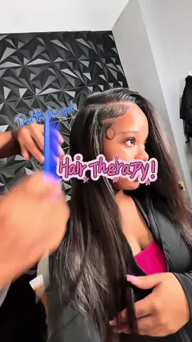 Side part sew in 🤏🏼 #fyp #hair #sewin #therapy #girltok