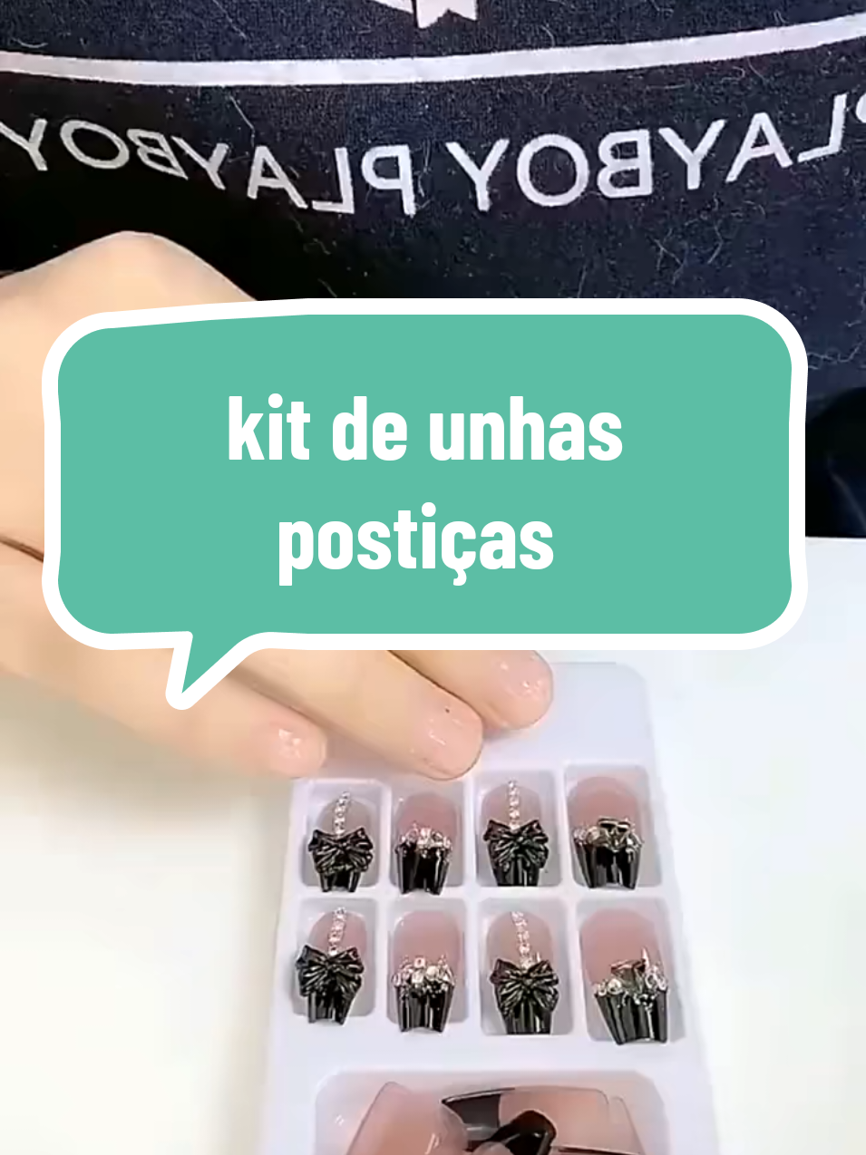 Kit de unhas postiças. #tiktok99superofertas #viralizoupostou #shoptiktok #unhasposticas #unhasdecoradas 