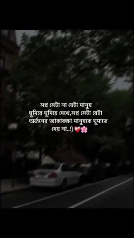 সপ্ন সেটা না যেটা মানুষ ঘুমিয়ে ঘুমিয়ে দেখে,সপ্ন সেটা যেটা অর্জনের আকাঙ্ক্ষা মানুষকে ঘুমাতে দেয় না..!)❤️‍🩹🌸 . . . . . . #status #bdtiktokofficial #fyp #foryou #hasib_official_0 @TikTok Bangladesh 
