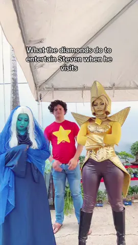 Steven universe x fortnite for when???  Blue Diamond: @bombasticdoodles   Steven: @Cosbrayer  #stevenuniverse #yellowdiamond #bluediamond #meme #stevenuniversecosplay 