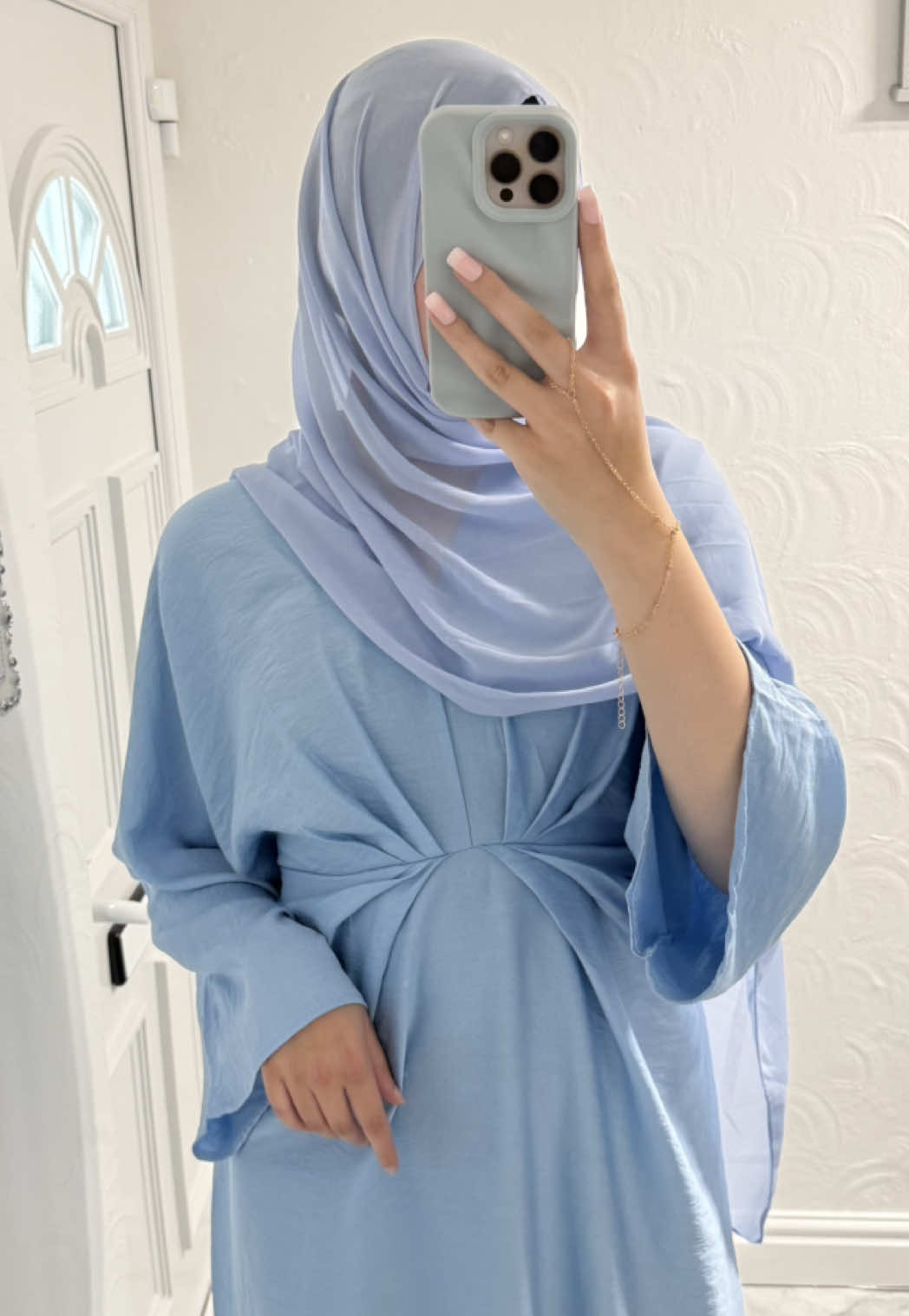 Received so many compliments on this dress!! Just look at the colour, OBSESSED 😍🩵 @House Of Haniya  #fyp #modestfashion #viral #outfitinspo #foryoupage 