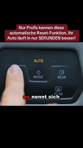 Nur Profis kennen diese automatische Reset-Funktion. Ihr Auto läuft in nur SEKUNDEN besser! T3
