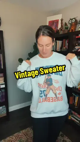 The coziest sweater!  #mlbsweatshirt #baseballsweatshirt #baseballmom #cozysweater 