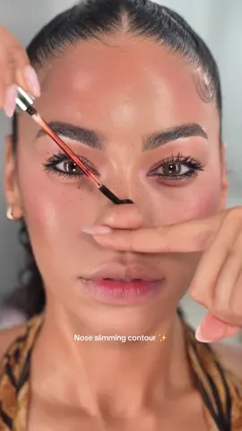 Nose slimming contour ✨ #beautytips 