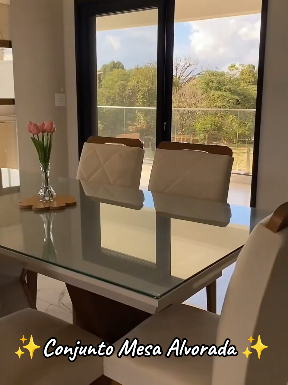 Conjunto de Mesa com 6 cadeiras 😍 #mesadejantar #mesacomcadeira #casa #cozinha #moveis 