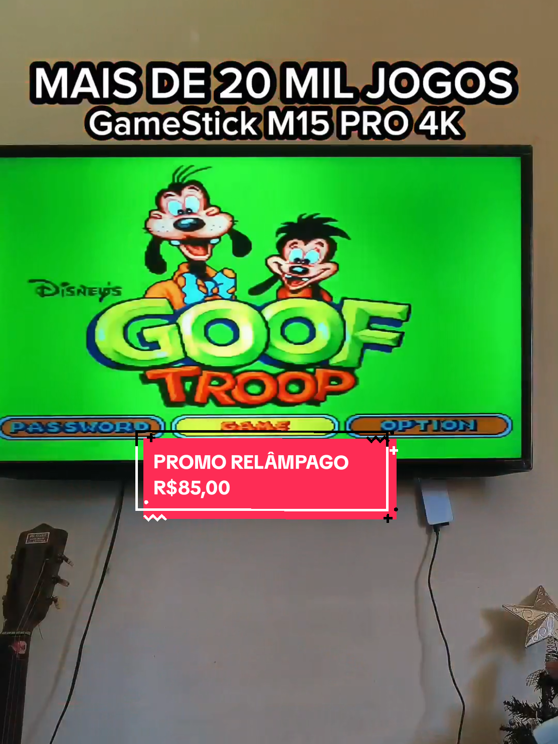Respondendo a @jr29743 Sim, o GameStick M15 PRO 4K tem Goof Troop! Além de mais de 20 MIL JOGOS RETRÔS! Clássicos do Nintendinho até o PS1! É um dos melhores GameSticks de 2025 e está com um promoção relâmpago! #gooftroop #gamestick #tiktokshop #videogame #retrogame 