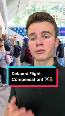 Delayed Flight Compensation Hack! ✈️💰 #traveltips #travelhacks #moneytips #financetips #budgettravel 