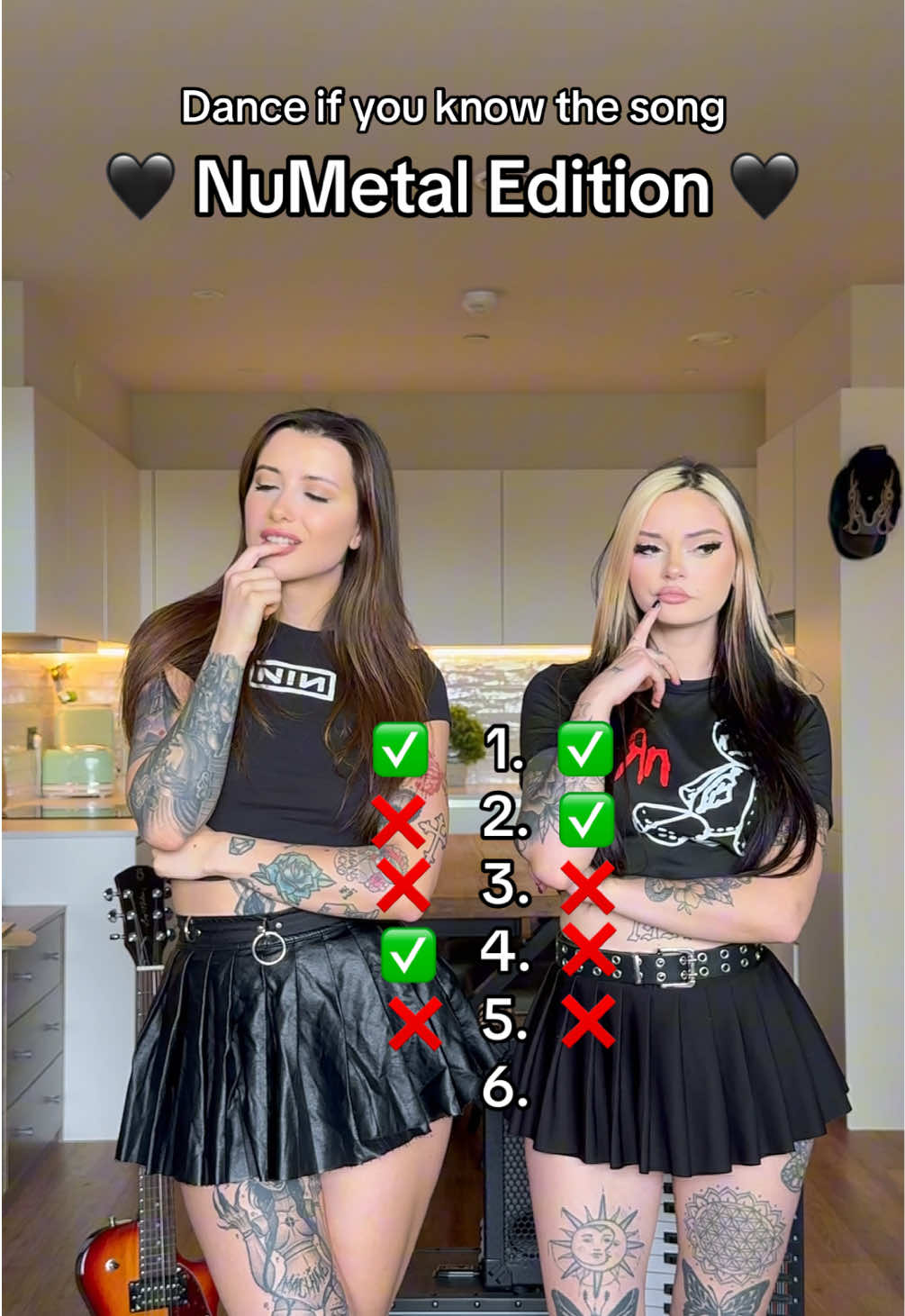 Do you know more of these Numetal songs than us?!👀  @Ruby Hexx  #metalcore #numetal #korn #slipknot #soad 