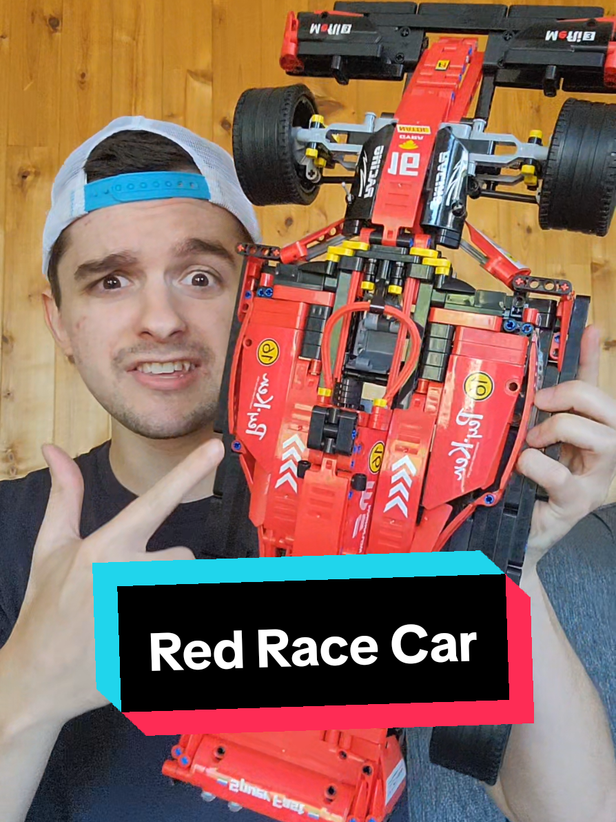 I would say it's definitely above average in size and was an absolute blast to build so if you’re interested it's on limited time flash sale right now with free shipping! 😍 (was 56% off on sale at time of recording and may no longer be on sale if you’re watching at a later date) #buildingblocks #racecar #racing #toys #cars 