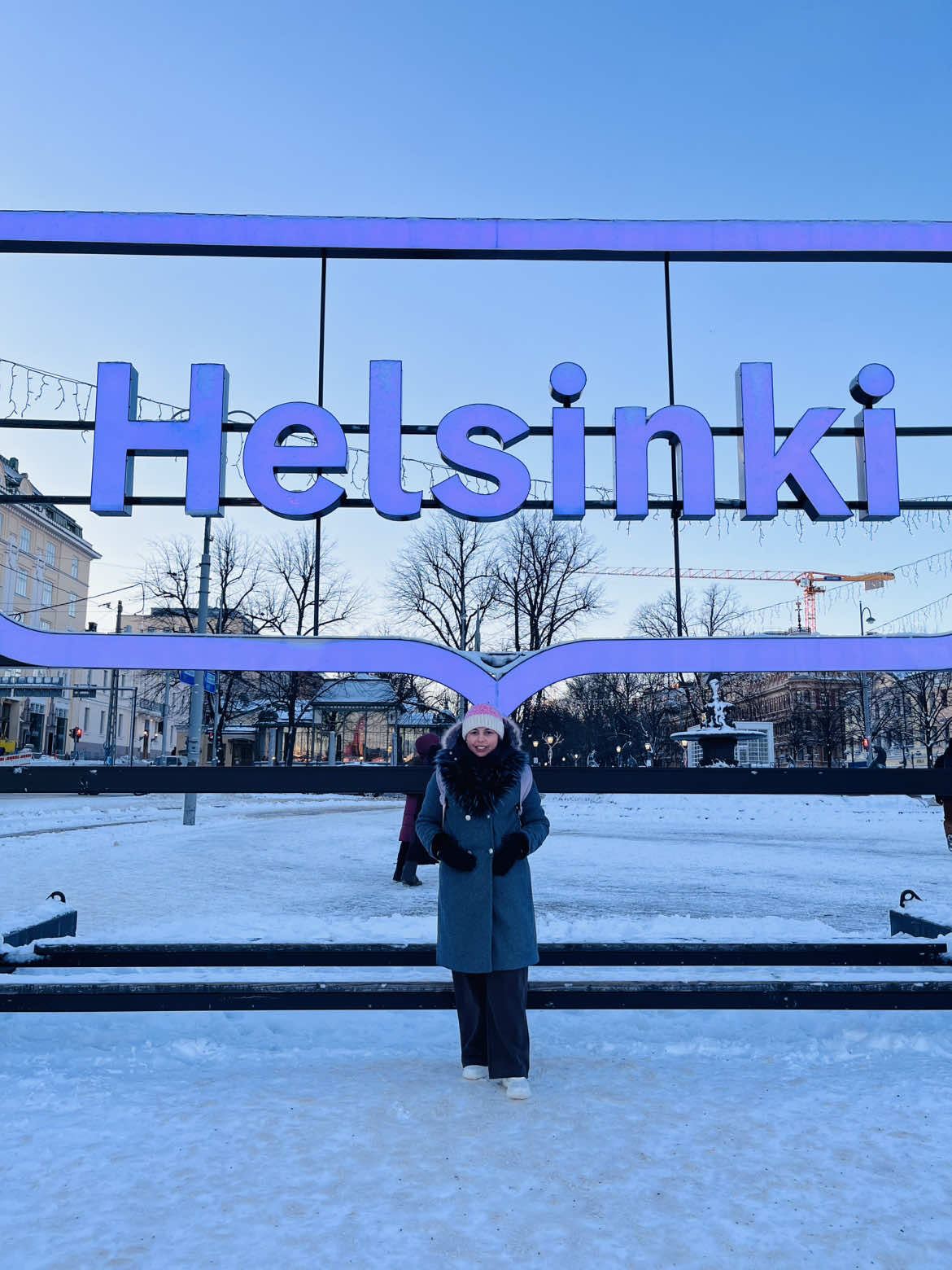 Helsinki Diary ❄️☃️⛷️ #fyp #finland #vantaa #helsinki #senatesquare #snow 
