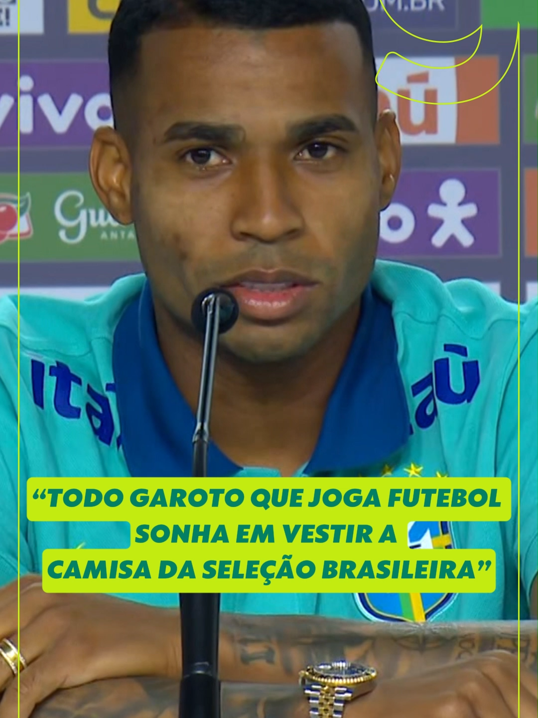 Momento inédito🟢🟡 Estreante na Seleção, Jean Lucas comemora vestir a camisa do Brasil pela primeira vez e exalta: “foi a realização de tudo que já passei.” #cbf #seleçãobrasileira #jeanlucas #bahia