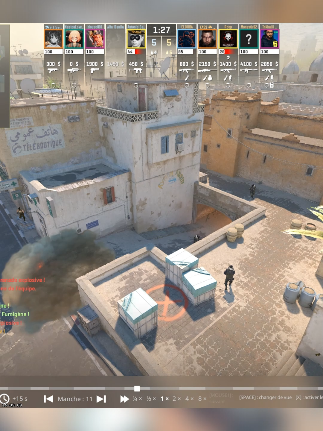 KΛSS ☘ ☣ 朝  THEY CALLED ME CHEATER .... #counterstrike2 #clutch #1vs4 #dust2cs2 #tunisia  #stream