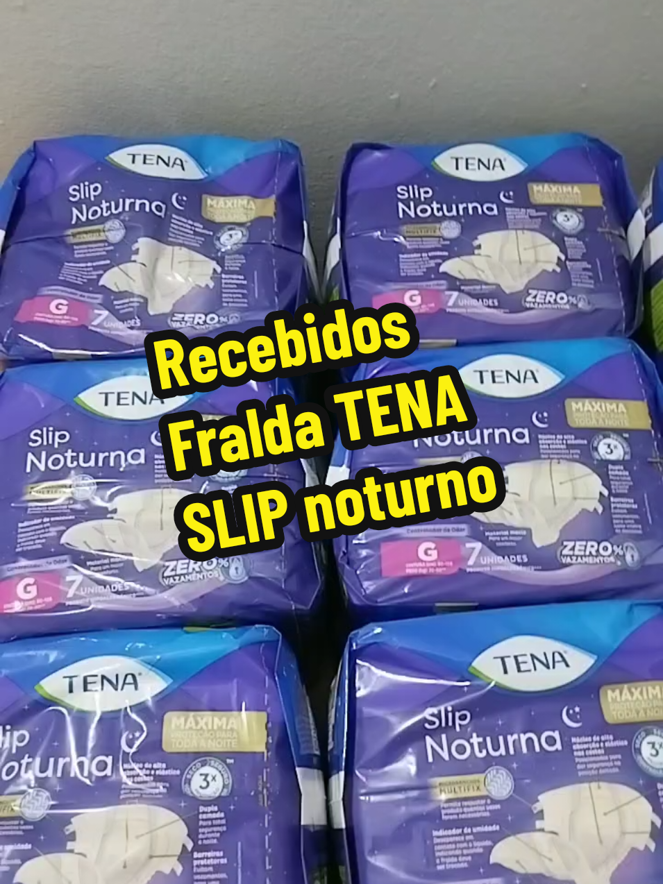 #fralda #tena #slip #noturno #G 