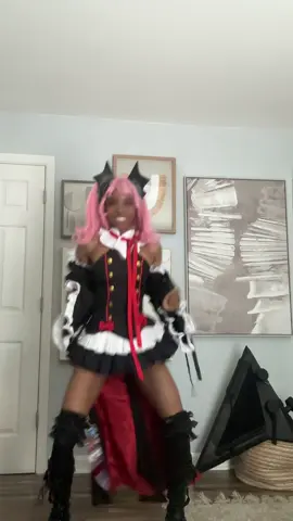 KRUL GET DOWN, SHE DONT PLAY🤫‼️ #c0splay #krultepes #krultepescosplay #owarinoseraph #blackcosplayer 