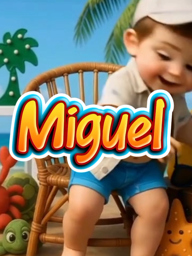 👶🎵 Nome especial, música especial Miguel no ritmo da infância!#nomes #personalizado #musicasinfantis #miguel #musicaprastatus @fofinhosdaca 