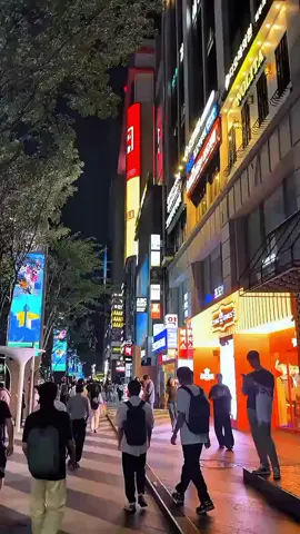 Gangnam south Korea 🇰🇷 south Korea 🇰🇷❤️🇰🇷👍👍😍😍  mostly beautiful view night time street 4k views 