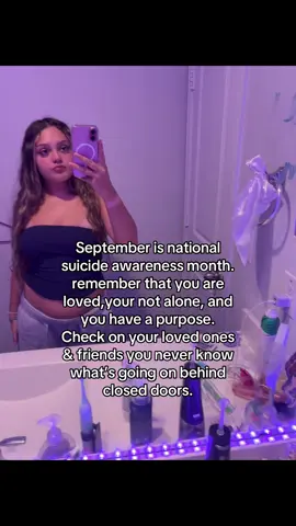 September is important to me bc I know how it is to have thoughts and act on them. you are more then the horrible thoughts in your head don’t let them win. God will continue to wake you up he has plans for you. 💜#suicidepreventionawarenes #suicideprevention #september #jesuslovesyou #fyp  