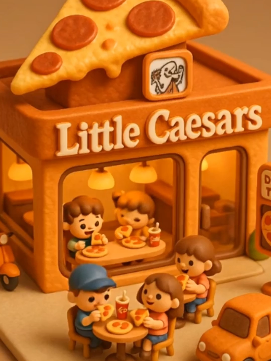 “El Mini Mundo de Little Caesars” #pizzapizza🍕 #pizza