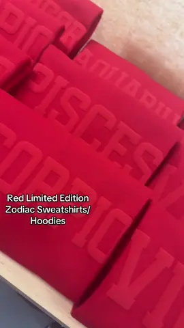 Calling all FIRE SIGNS 🔥 to the front! The red is a limited edition drop and NOT restocking! #zodiacsigns #zodiacsweatshirt 