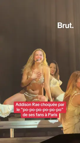 Addison Rae choquée par ses fans à son concert au Zenith de Paris 😂 #addisonrae 