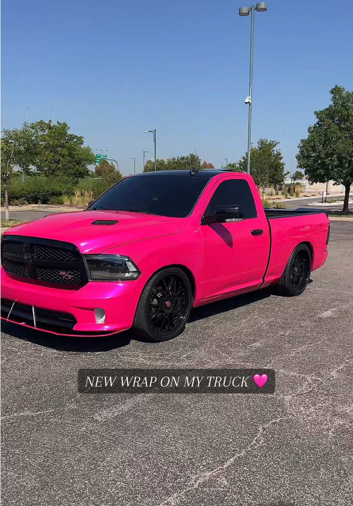 New look 👀 what yall think? 🩷Huge s/o to @ApolloWraps & @HernandezJr 🔥 #pinkwrap #rtgirl #ramrt #pink #fyp 