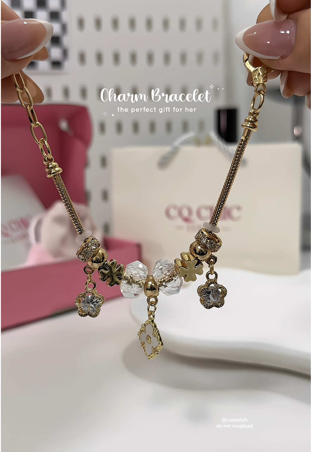 prettiest charm clover bracelet | gift idea💫 #charmbracelets #cloverbracelet #bracelet #giftideas #giftreco 