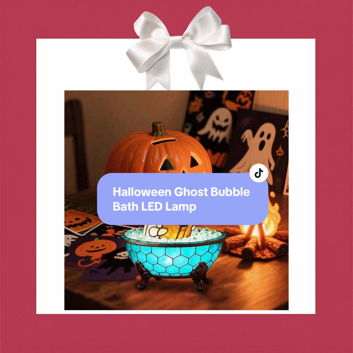 Halloween Ghost Bubble Bath LED Lamp – Blue – 1 Pack Bring a touch of spooky charm to your home with this Halloween Ghost Bubble Bath LED Lamp. Featuring an adorable ghost in a bathtub with glowing LED light, it creates the perfect Halloween ambiance for parties, decorations, or as a festive night light. Durable, energy-efficient and fun, it’s a must-have seasonal décor piece! #tiktokmademebuyit #fyp #HalloweenDecor #GhostLamp #spookyhome 