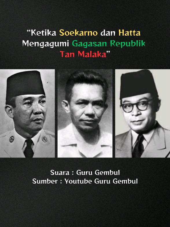 Gagasan Republik Tan Malaka betul-betul menarik perhatian Kedua Proklamator Indonesia: Soekarno dan Hatta. #tanmalaka #soekarno #hatta #naarderepublikindonesia 