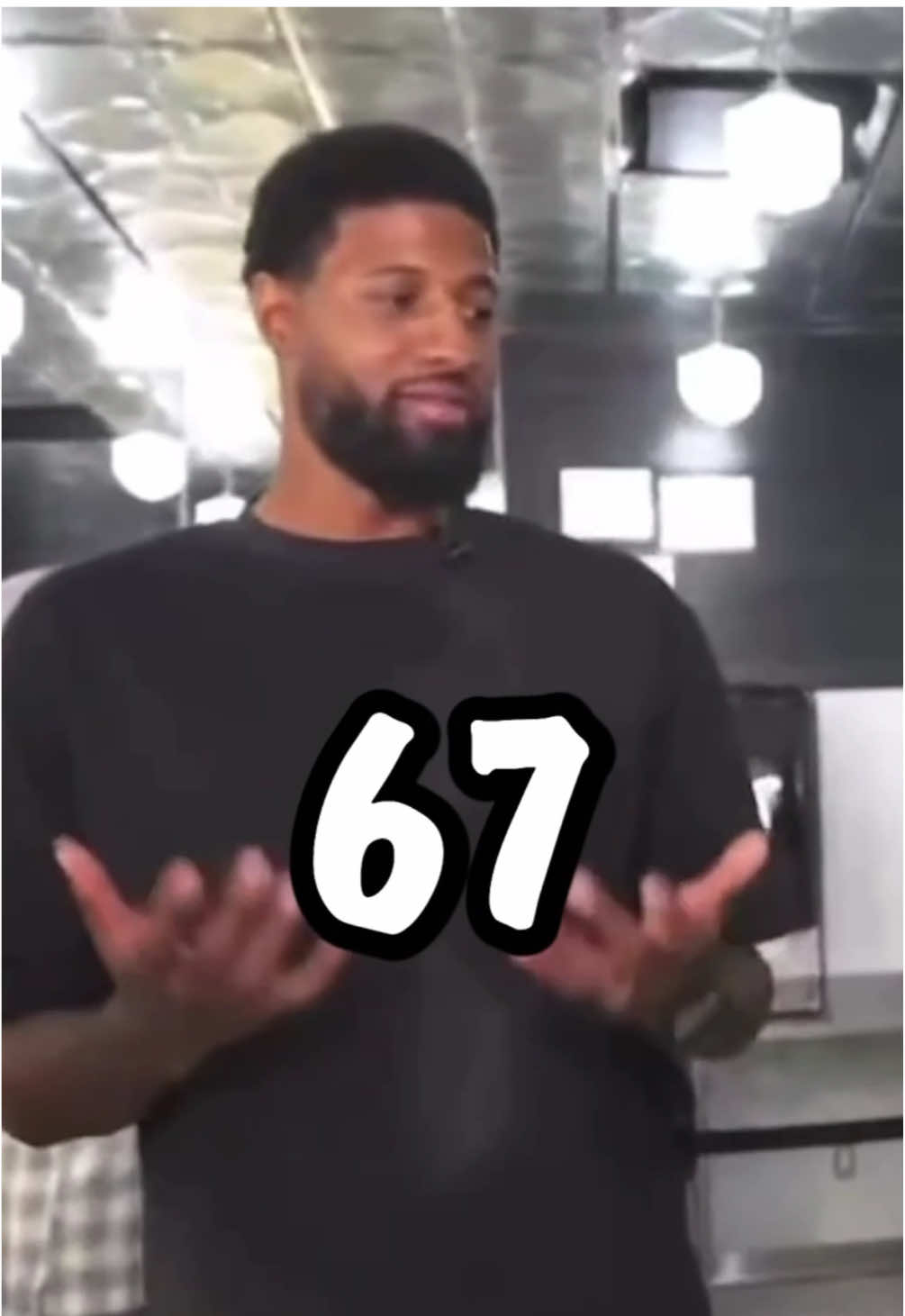 Paul George knows what 6 7 is now 😭 #paulgeorge #ishowspeed #NBA #funny #shoutoutot @IShowSpeed 