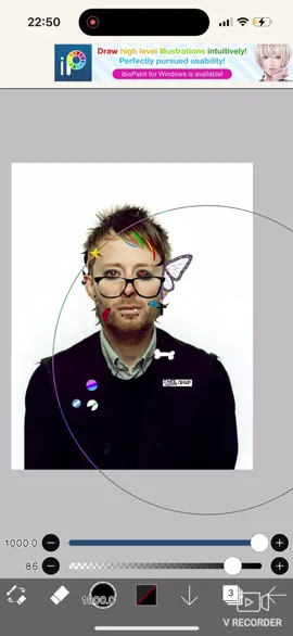 It’s only now when I think I should’ve make a star black… #thomyorkeedit #radiohead #thomyorke #fyp #redesigne 