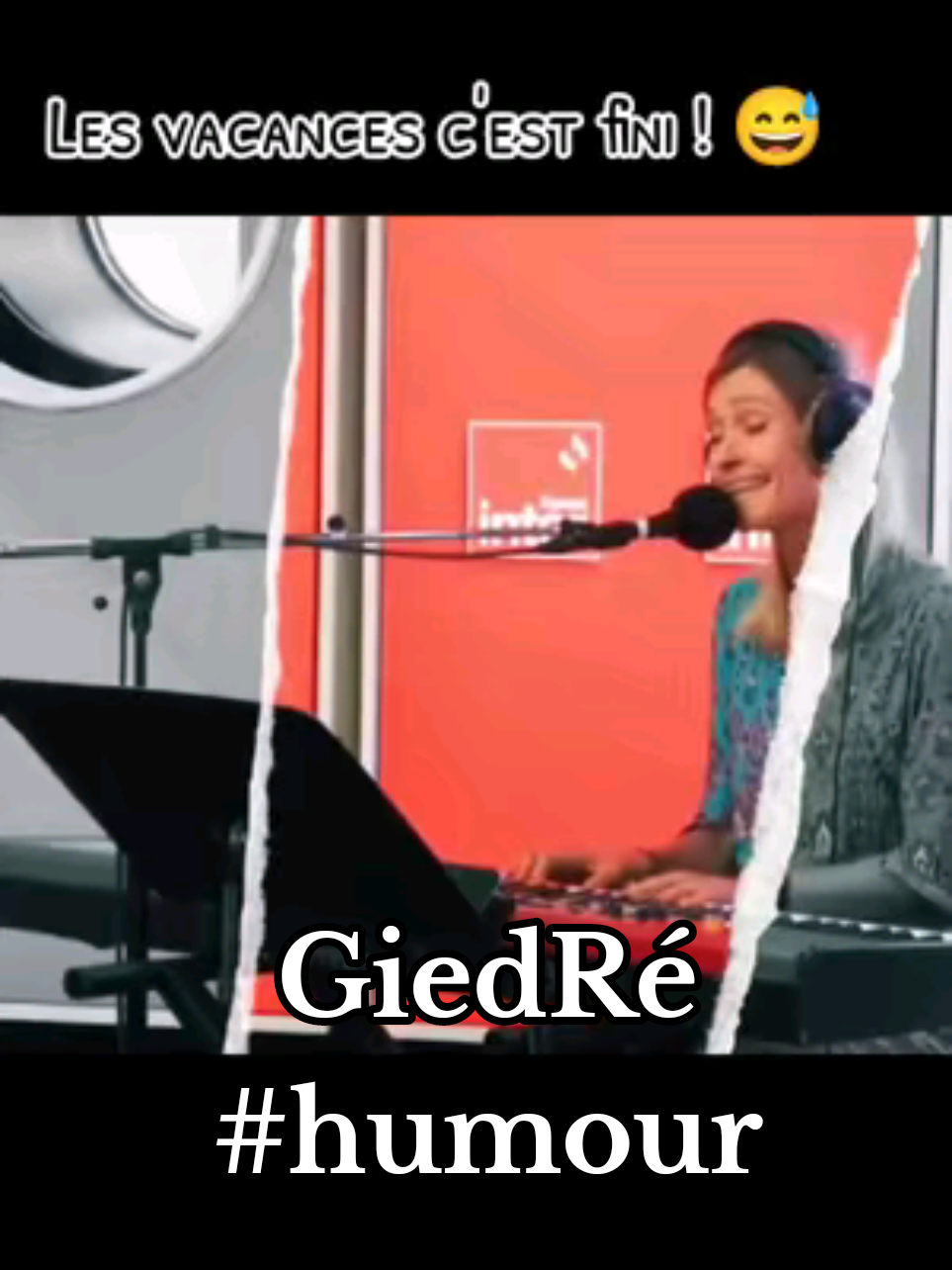 Les vacances c'est fini! 😅 #giedre #chanson #sarcasme #humour #lesvacancescestfini 