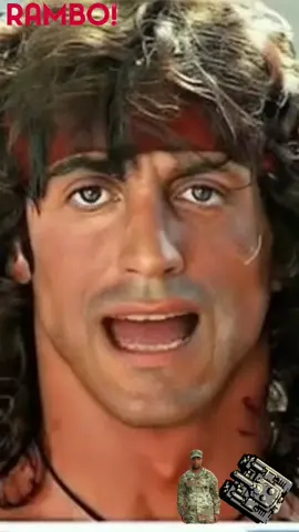 Rambo als Arbeitserinnerung.Sylvester Stallone als Rambo KI generiert. #rambo #stallone #comedy #fyp #lustigevideos 
