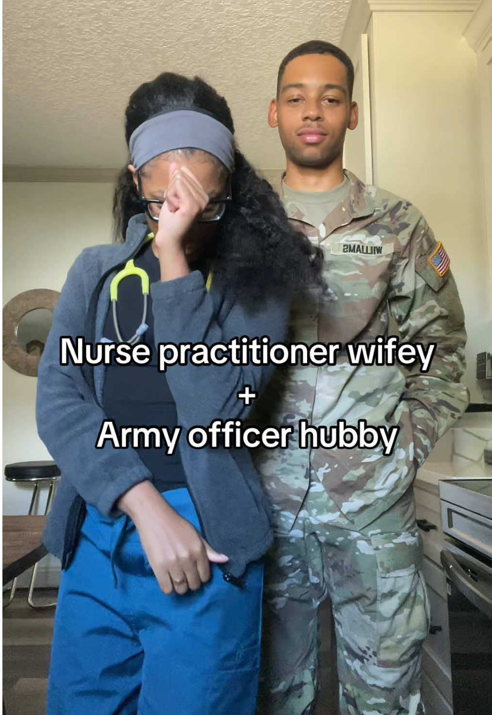 They say scrubs go with military😂 #military #nursemilitary #army #nurspractitioner #nurse 